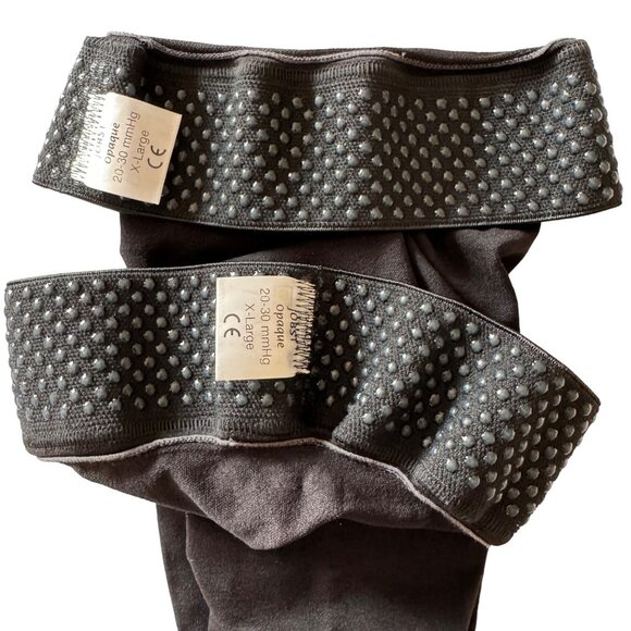 Jobst Opaque Medical THIGH Compression Stockings 20-30mmHg XL Black Leg-Squeezer - Picture 7 of 11